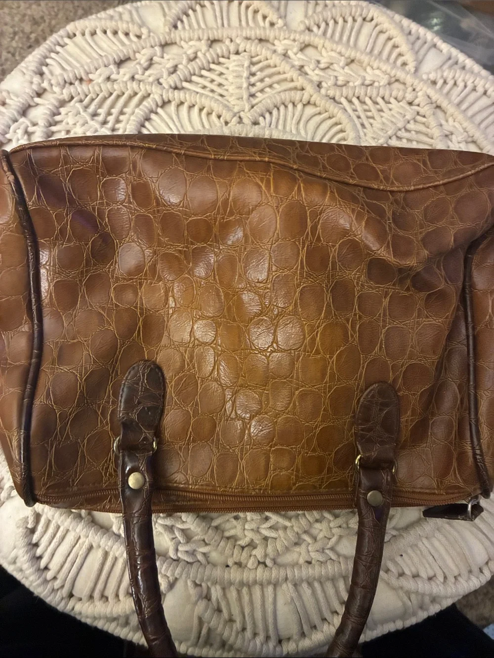 JACKSON croc embossed