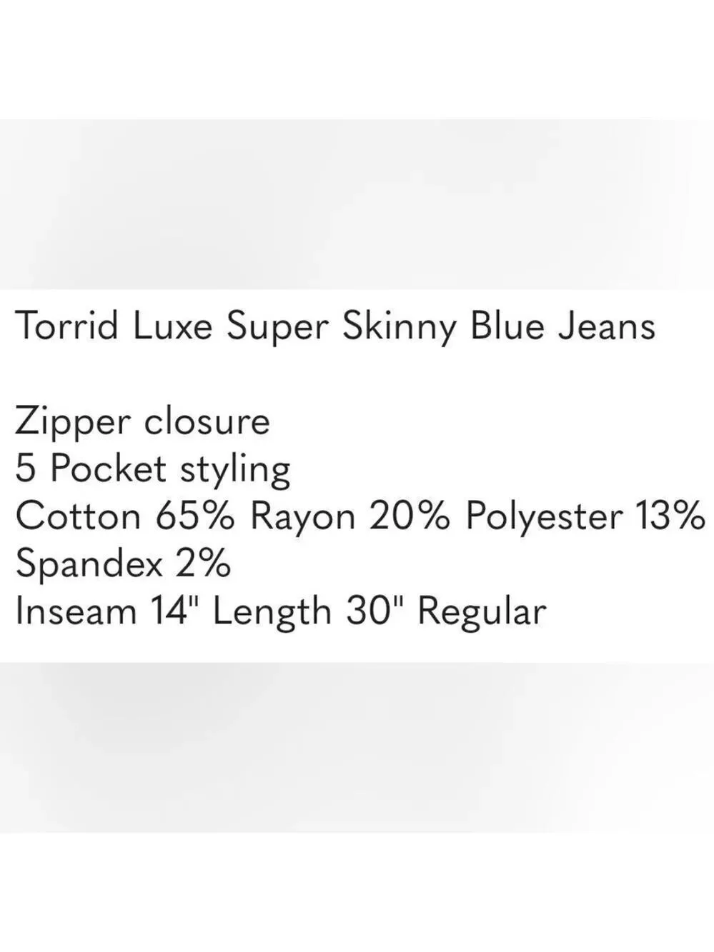 torrid luxe super
