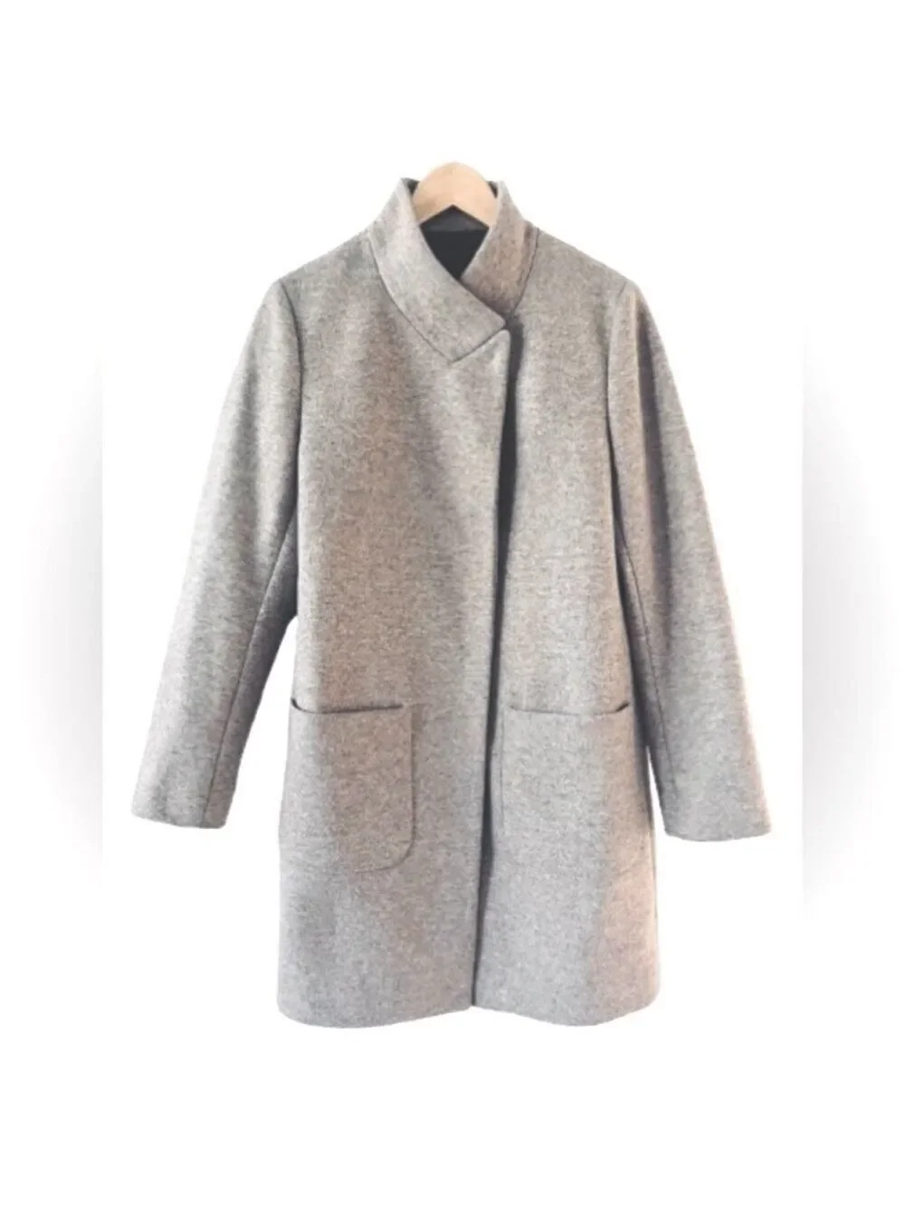 Peserico Cashmere and Wool Taupe Coat Size 46 XLarge US 10/12