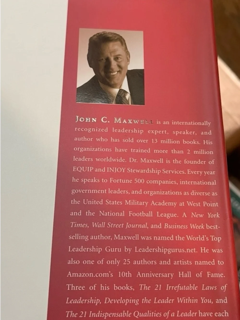 The 21 Irrefutable Laws Of Leadership by John C Maxwell