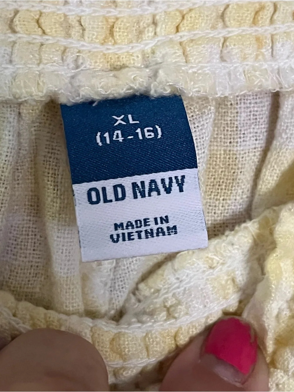 Old Navy light yellow