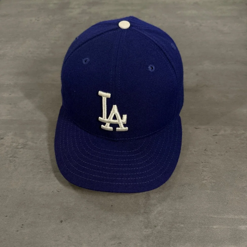 New Era Los Angeles‎ Dodgers Hat 7 1/4 Game Used Raul Mondesi Signed Autograph