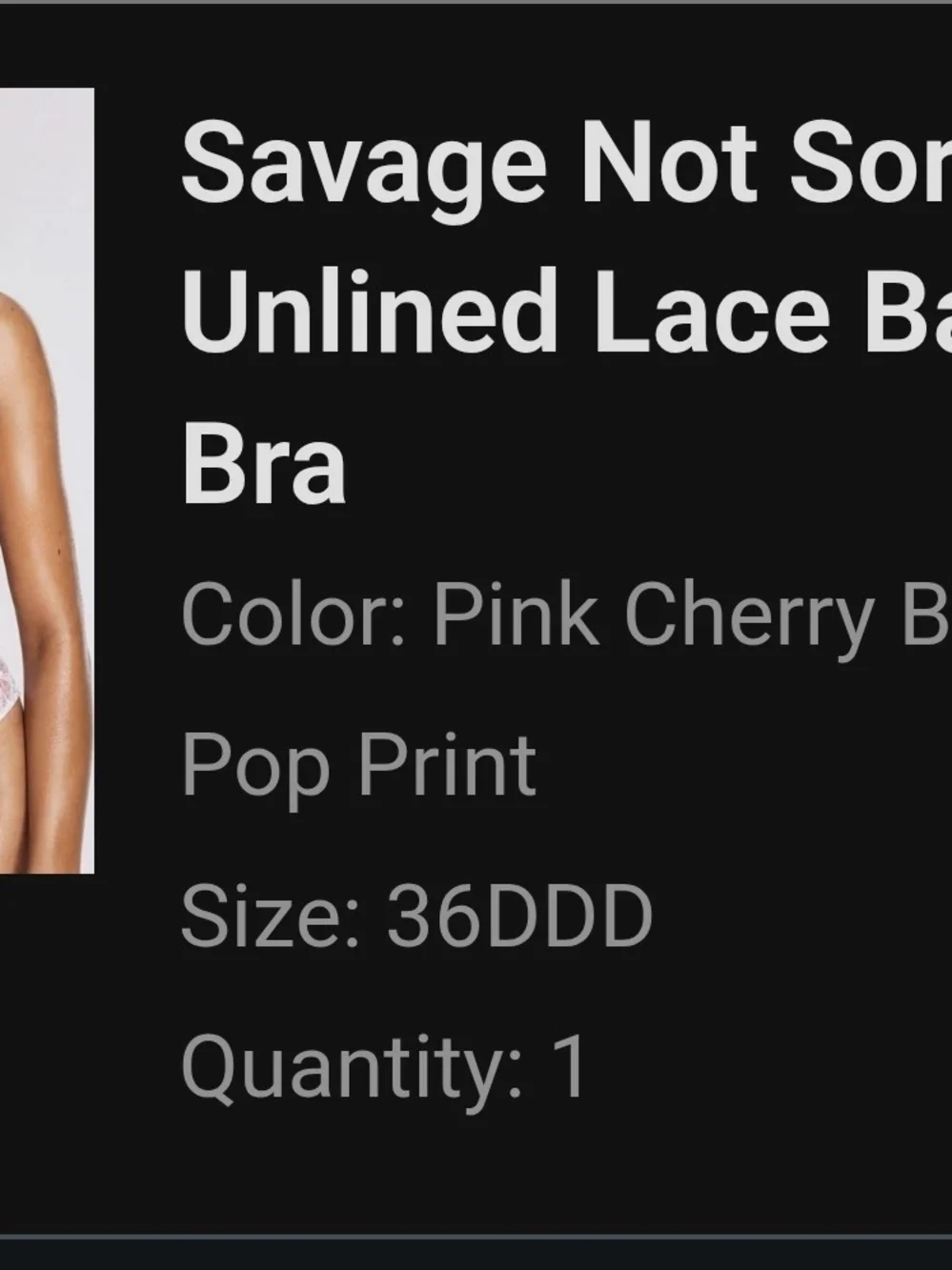 Savage X Fenty bra sheer