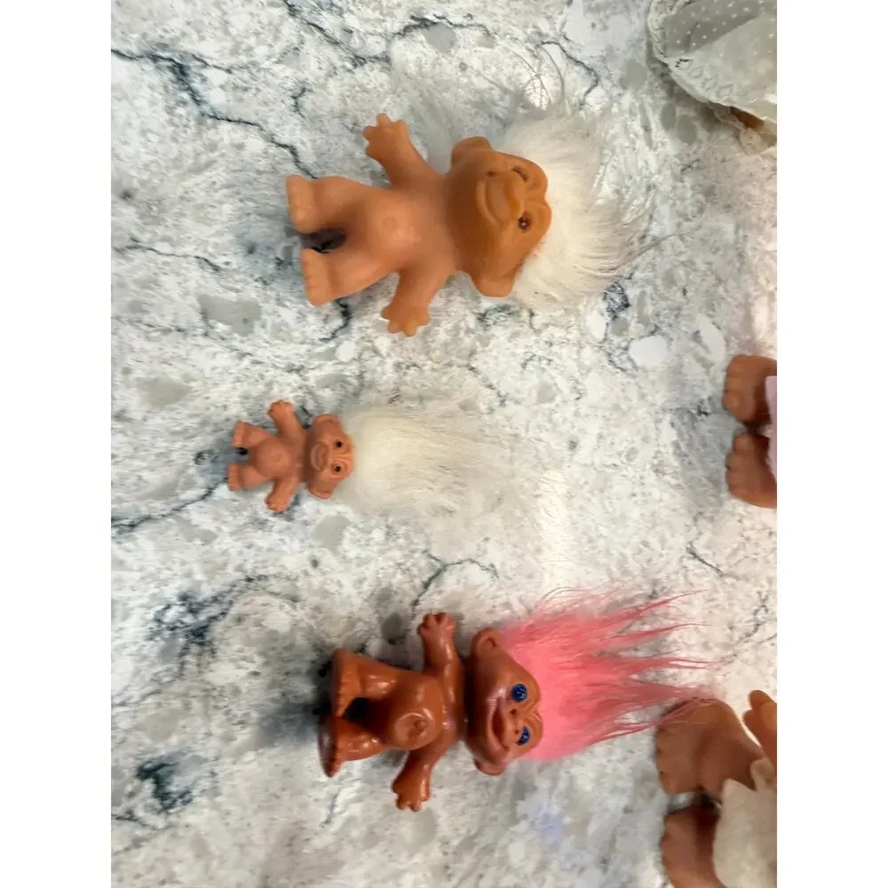 Large Collection of 18 Troll Dolls 1960s-1990s DAM Russ