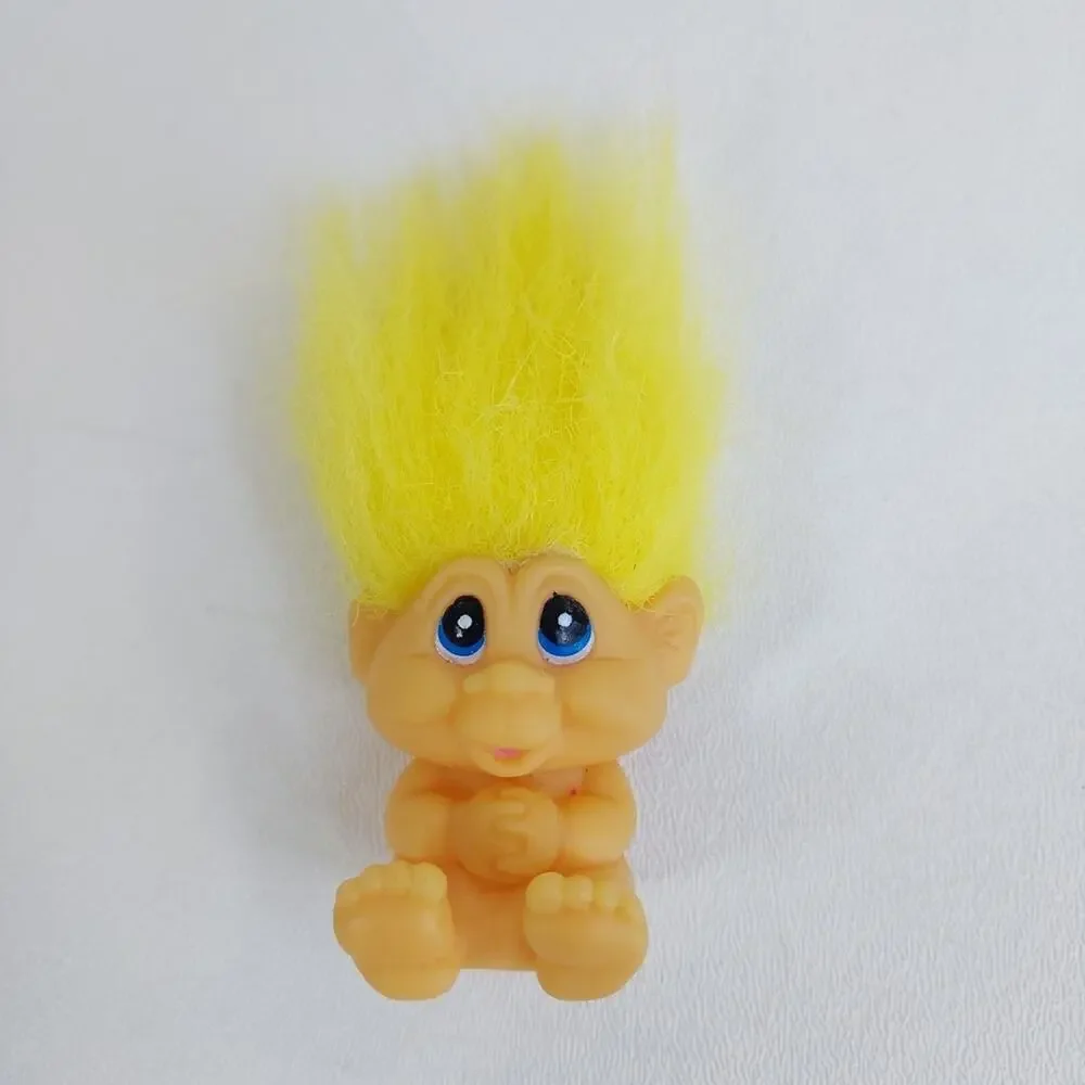 Troll Doll Vintage 90s Figurine Still Perfect After‎ All These Years Yellow Hair