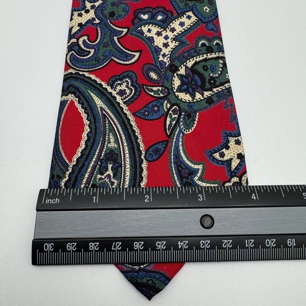 Polo Ralph Lauren Necktie Mens Paisley Silk Nordstrom Made in‎ USA Preppy Luxury