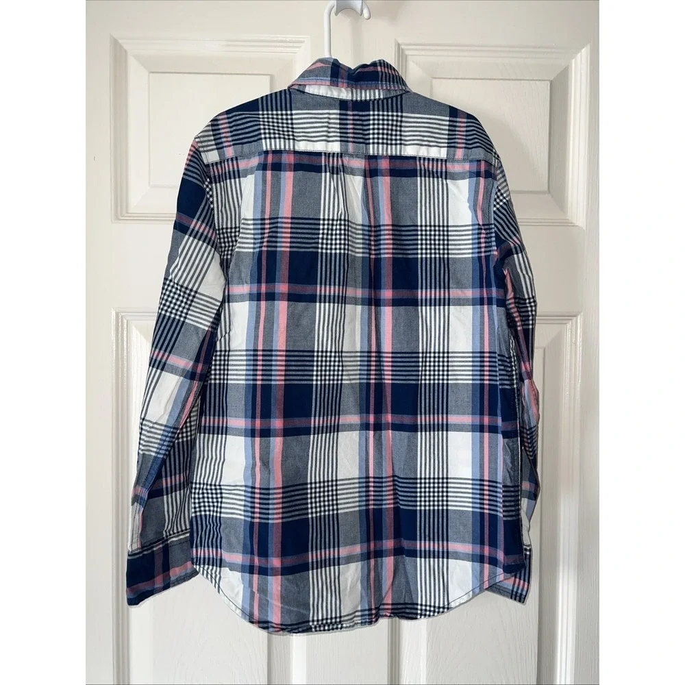 Gap Kids Boys Large  plaid button down shirt long sleeved  Back To School