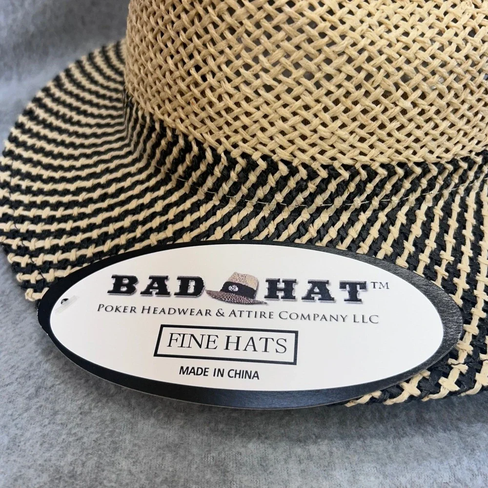 Bad Hat Poker woven straw