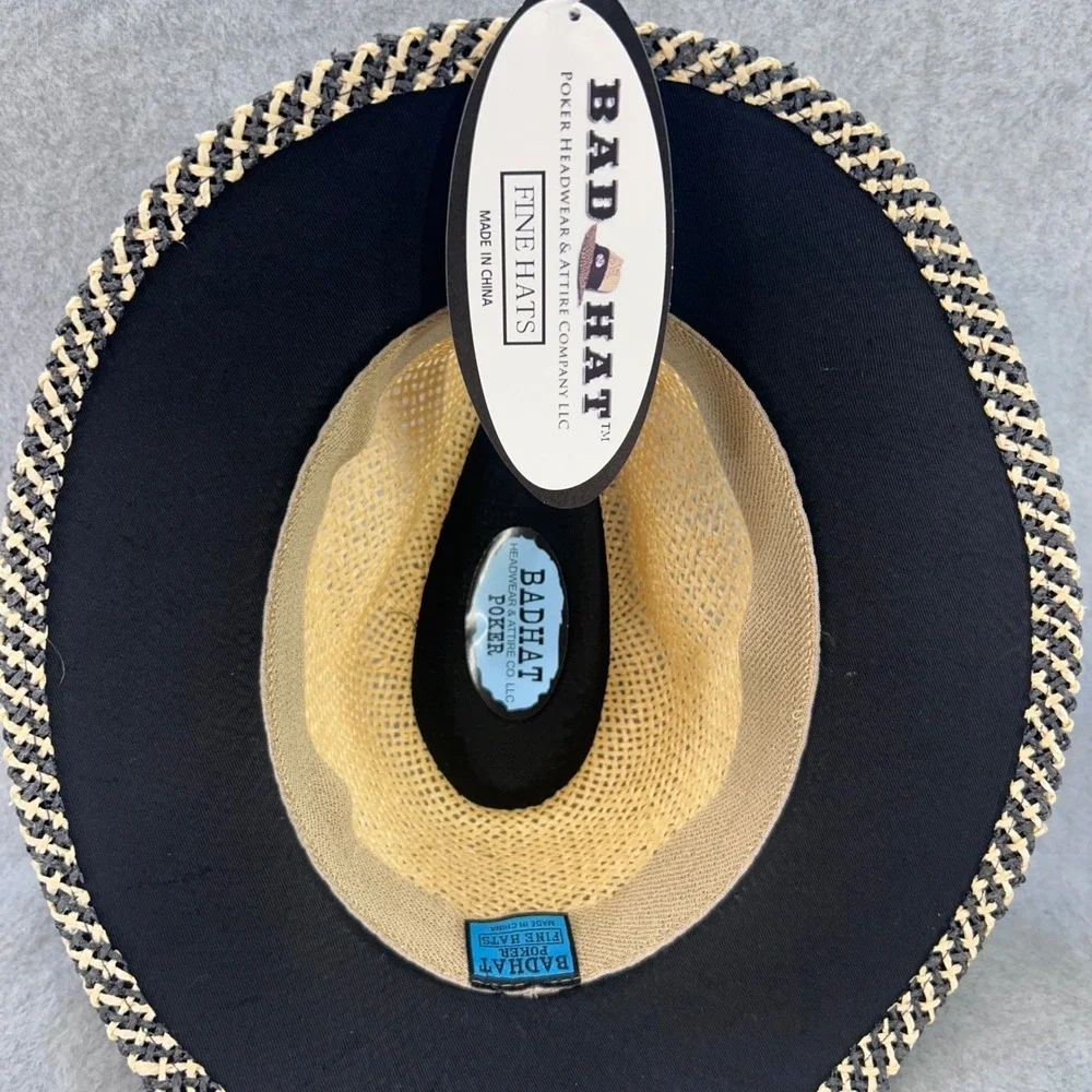 Bad Hat Poker woven straw