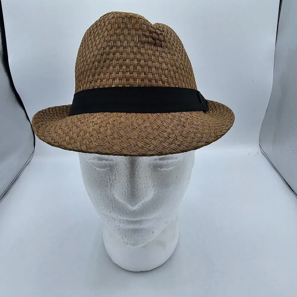 Men’s Milani Designed in Italy 100% Straw Hat Size S/m Brown Womens