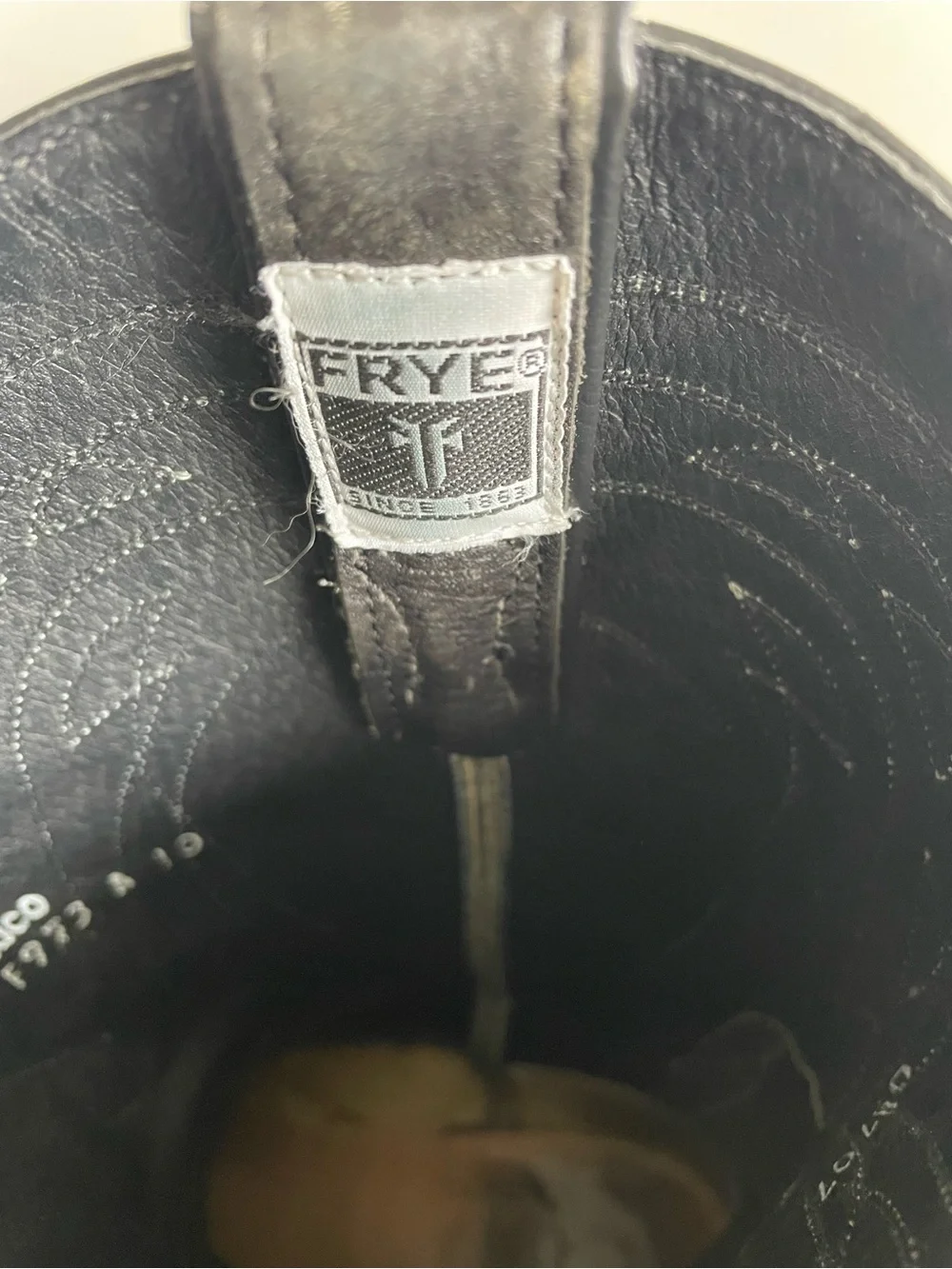 Frye Billy Pull on Cowboy Boot Charcoal Gray Patina Leather Western 10