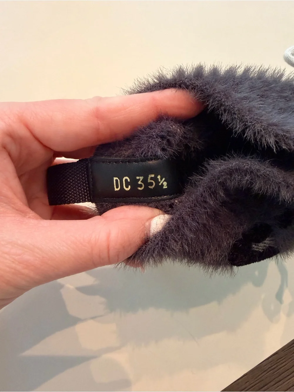 Christian Dior Grey Cheetah Sneakers with fur on top