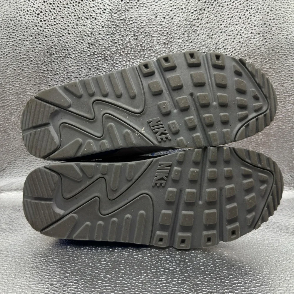 Size 6.5Y Nike Air Max 90 Kids Grey Blue Green Good 724821-005 Sneaker