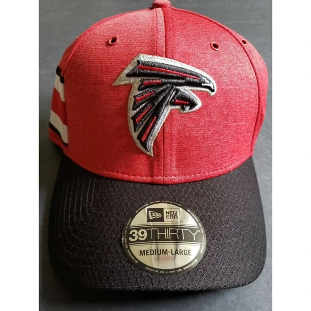New Era 39Thirty NFL Official Sideline Home‎ Atlanta Falcons Hat Cap M/L Red