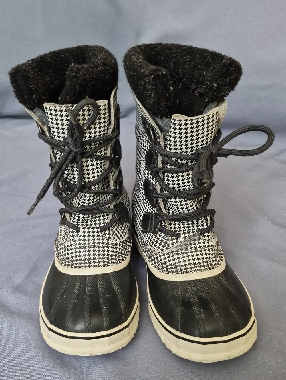 Sorel PAC 1964 Women’s 6 Classic Houndstooth Waterproof Winter Boots Heavy Duty