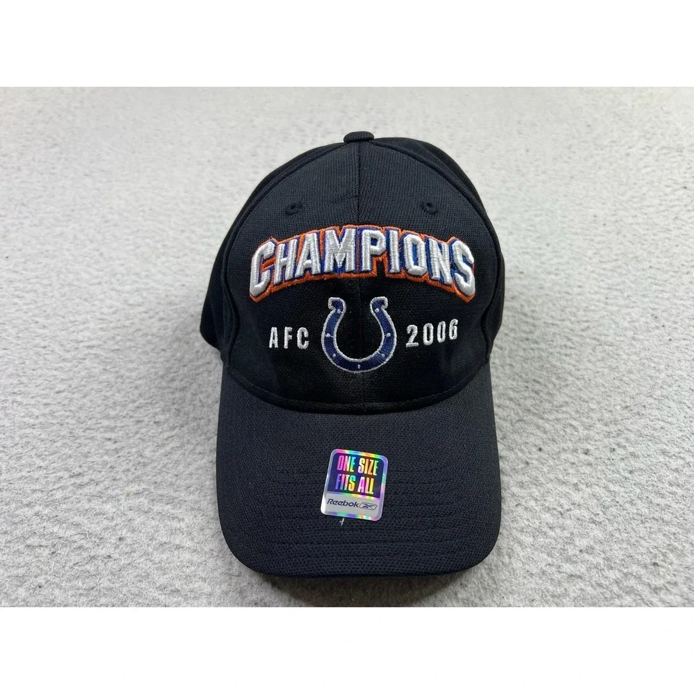 Indianapolis Colts Hat Cap Fitted‎ One Size NFL Football Super Bowl XLI Reebok