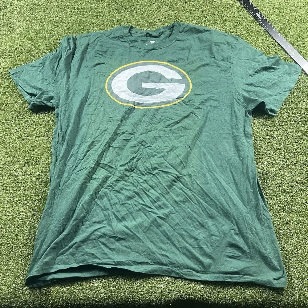 NFL Team apparel Fanatics Green Bay Packers Tee Shirt 2XL With Defects NWOt