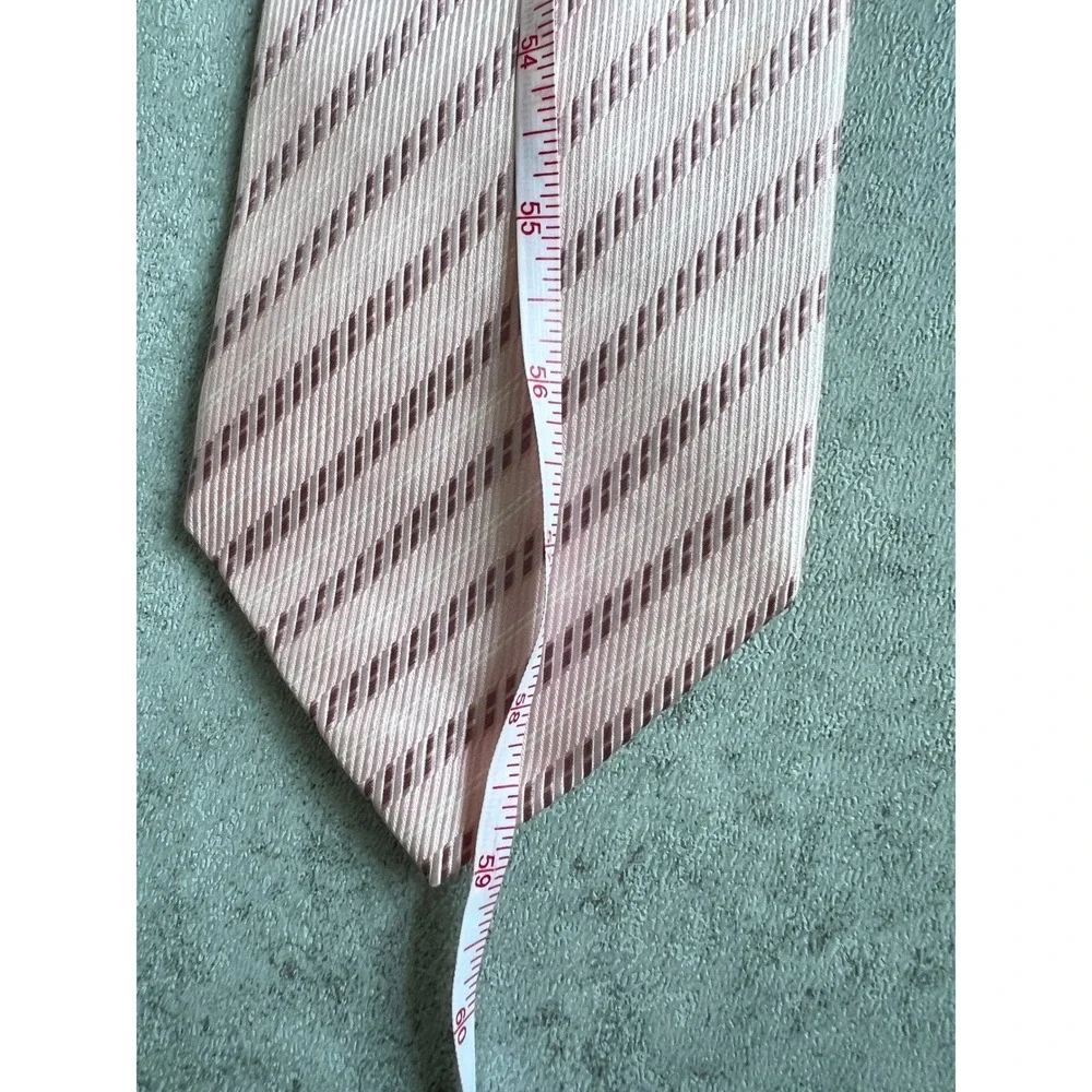 Roberto Villini Silk Tie Pink Diagonal Stripe Regular 3.75