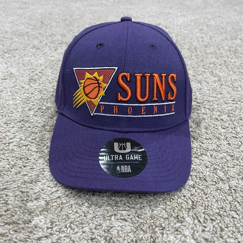 Phoenix‎ Suns Hat Cap Mens One Size Purple Ultra Game Embroidered Strapback NBA