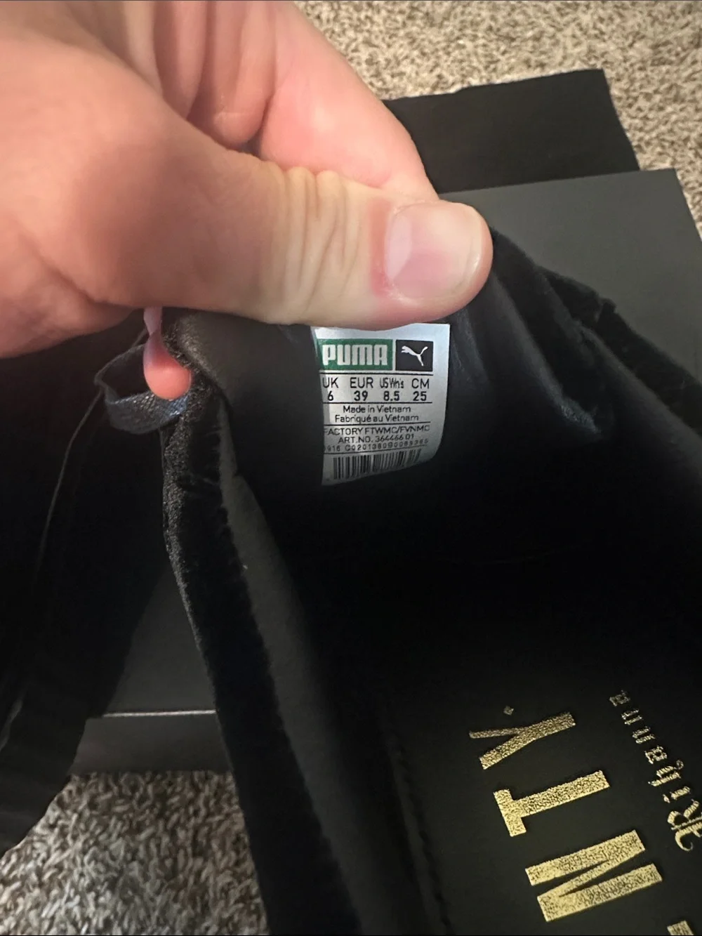 Puma Fenty sleek black