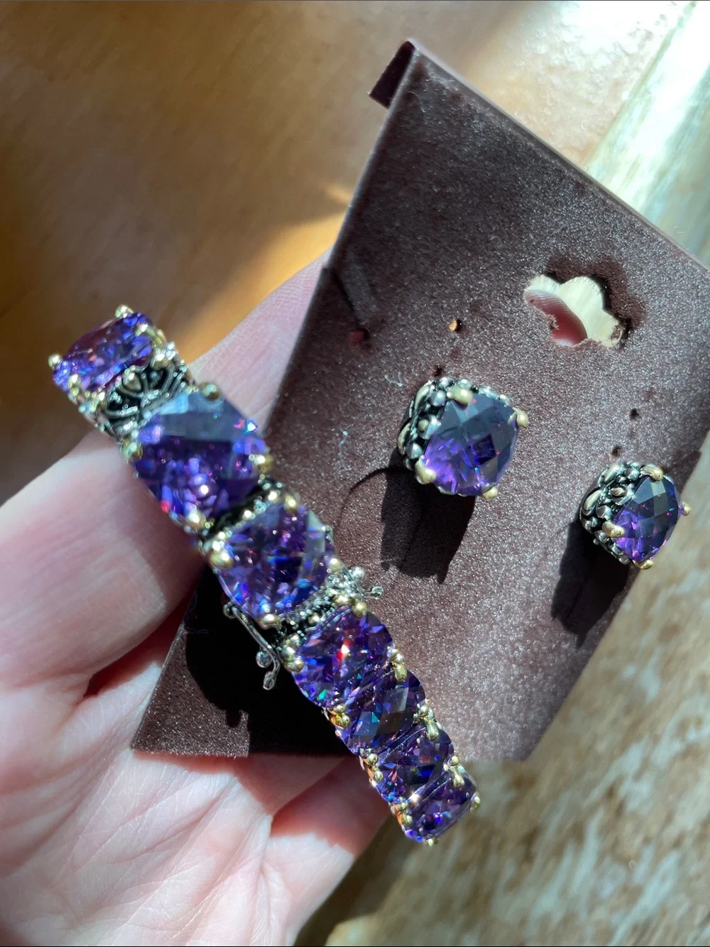 N/A shimmering purple