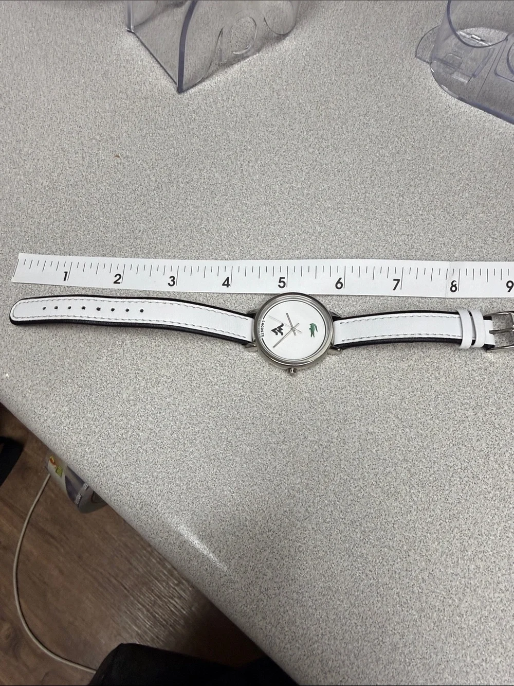 Lacoste West Virginia White Dial Silver-Tone Case Women's Watch with White Strap
