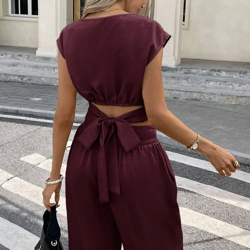 N/A burgundy casual