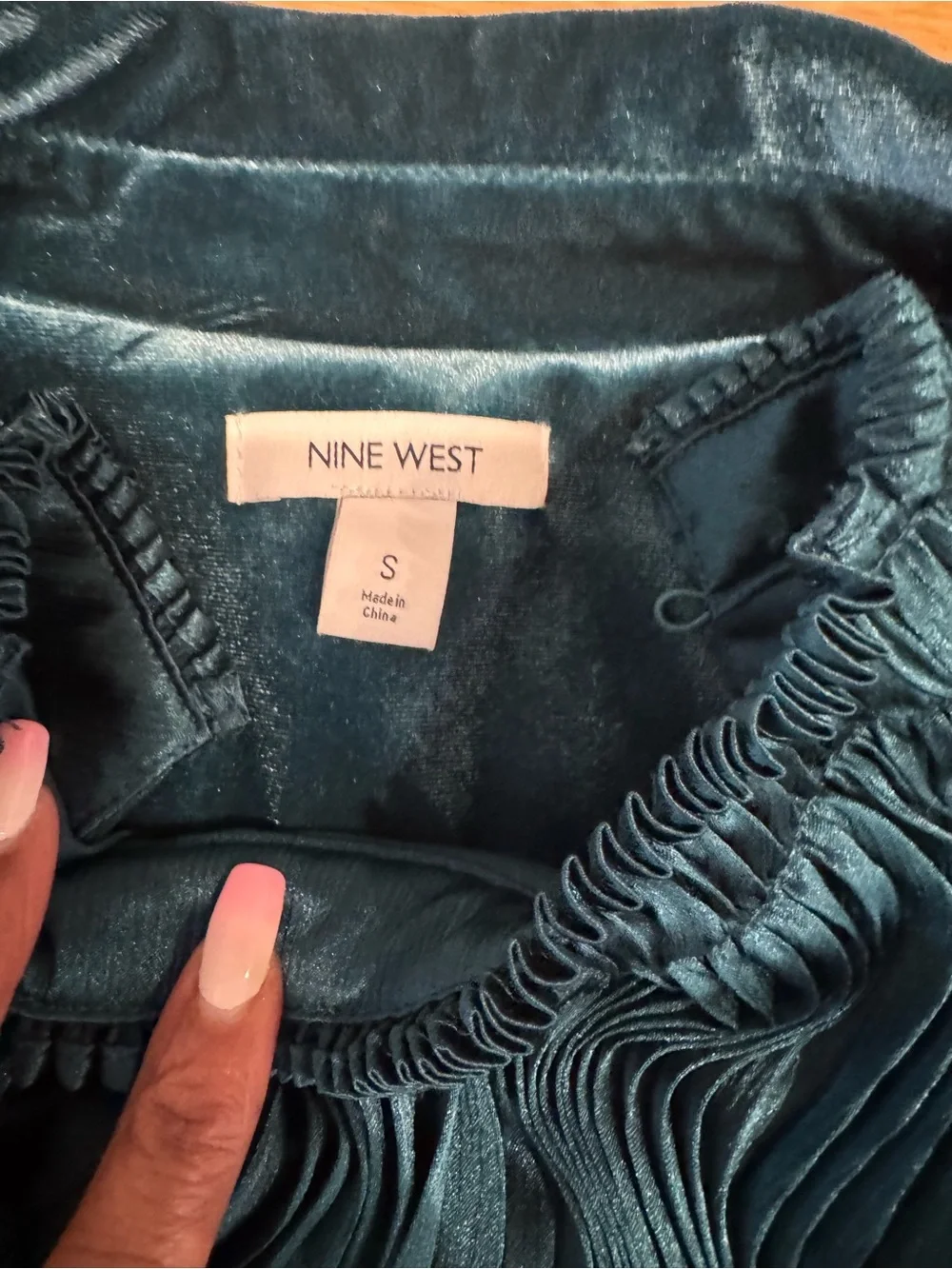 Nine West velvet blazer