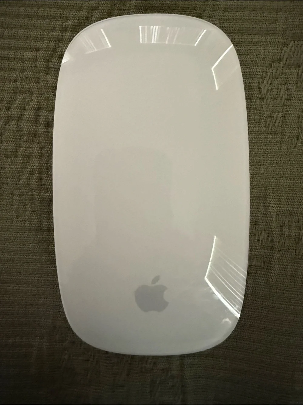 Apple Silver Wireless Magic Mouse with Black Grip Strips