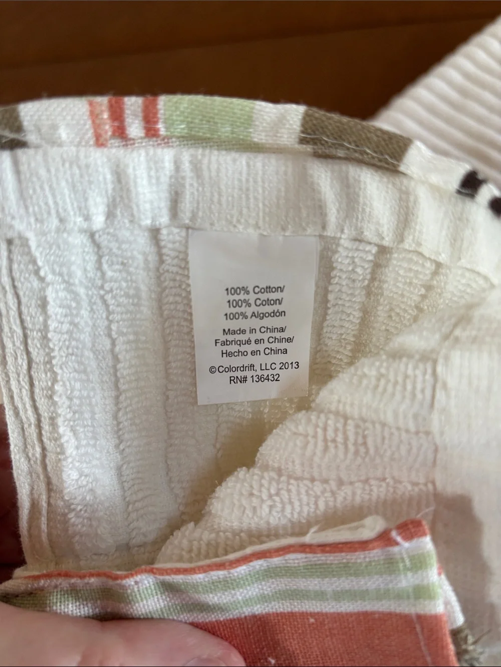 Colordrift bath towel