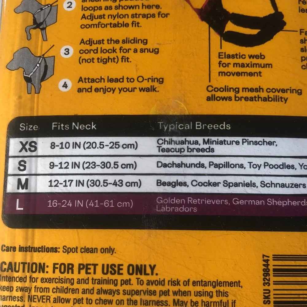 NWT Embrace the pace no pull dog harness M