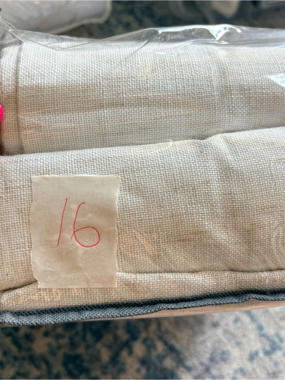 MIULEE Natural White Linen Curtains 52x84 Inch Long for Bedroom Living Room