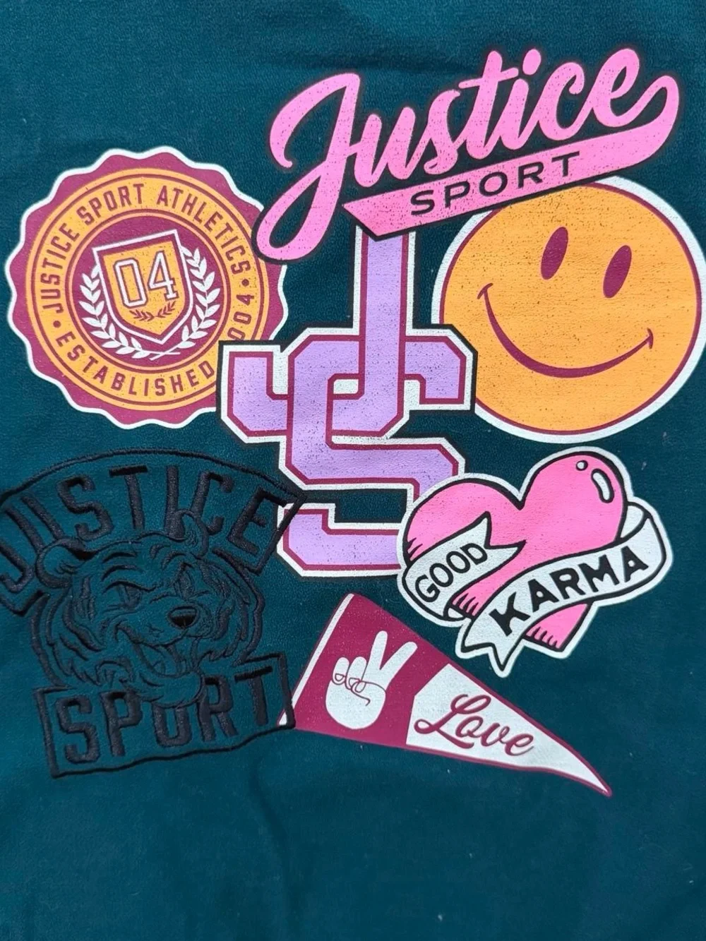 Justice varsity jacket