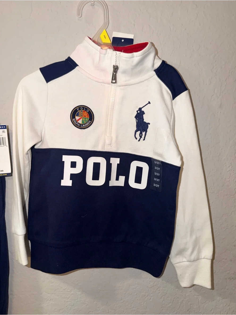 Polo Ralph Lauren Boys 3T Polo Logo 2-Piece Pullover & jogger NWT