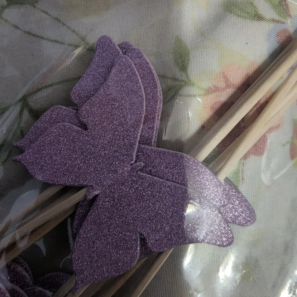 BIRTHDAY Cake Topper Flower and Butterfly