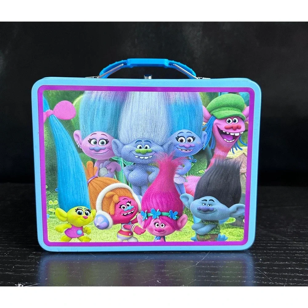 DreamWorks Trolls Metal Lunch Box‎ Tin, Poppy Branch Guy Diamond Lunchbox