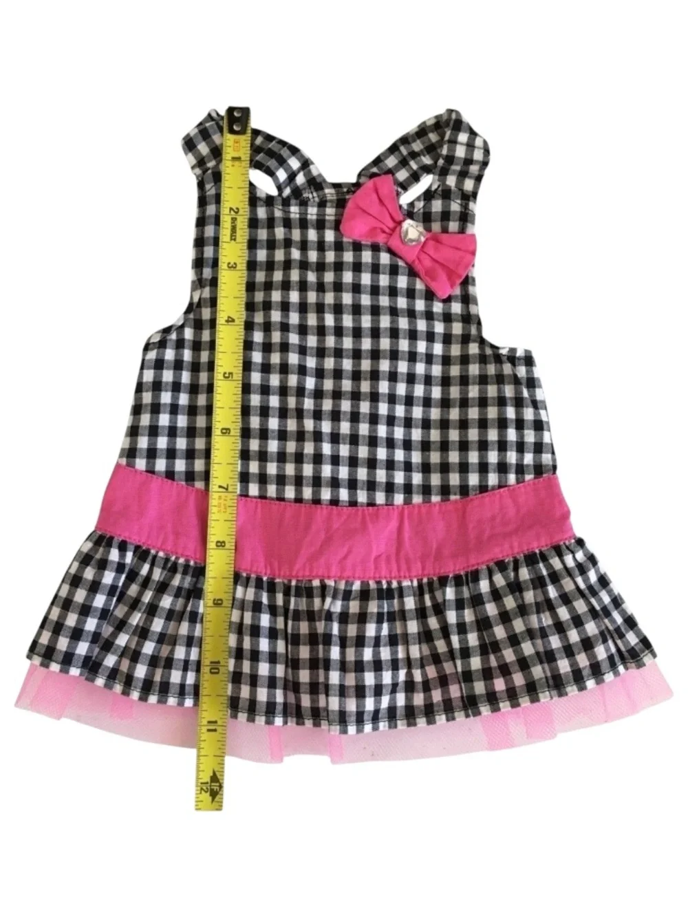 Wag-A-Tude Petco Black Plaid Dog Dress Size S