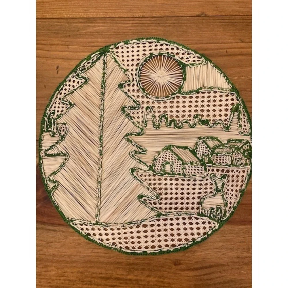 Handmade vintage woven