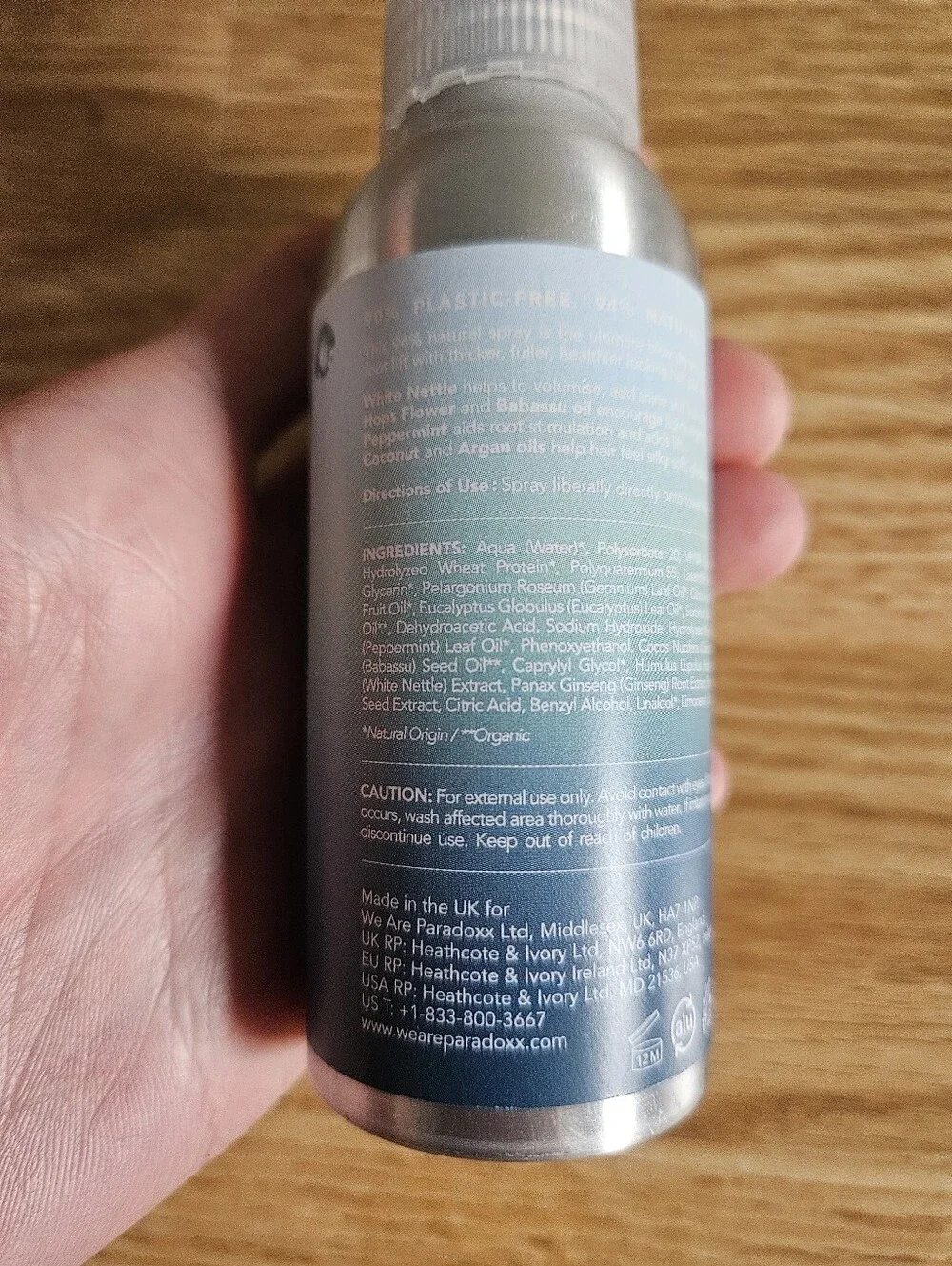 Paradox volumizing spray