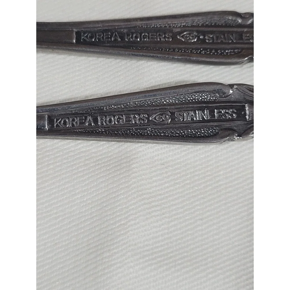 Rogers Co. Korea Auberge Satin Stainless (5) Piece Place Setting Knife Forks Spo