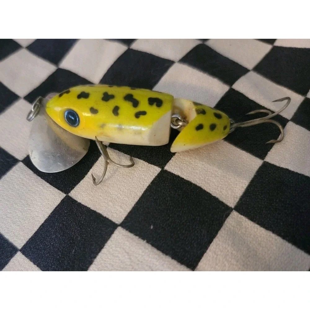 Vintage Fred Arbogast‎ Jitterbug Frog  Jointed Topwater Lure Akron Ohio