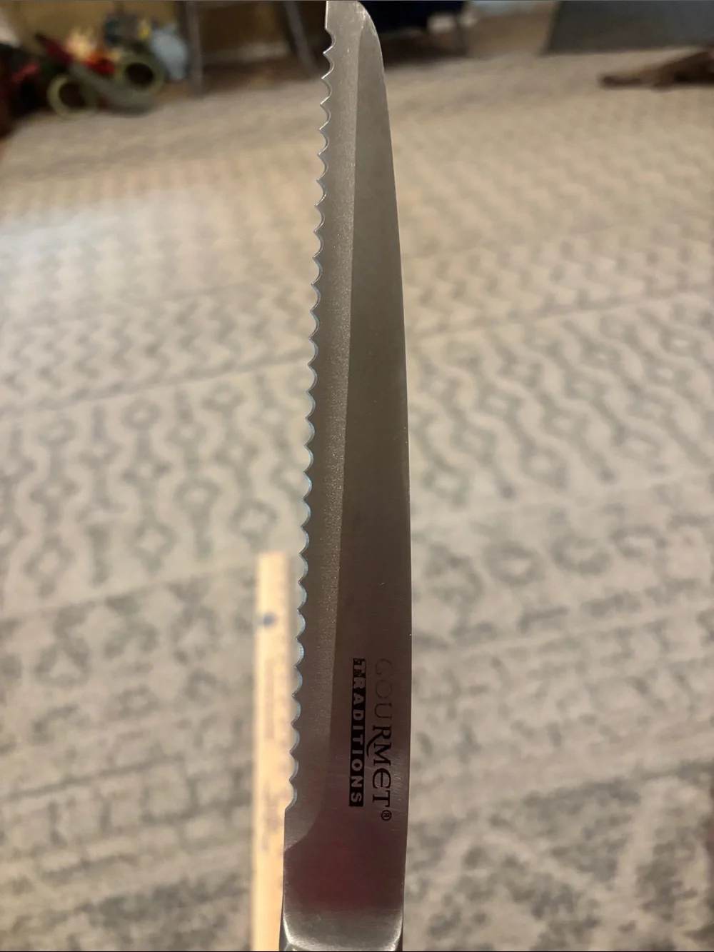 Gourmet Traditions Stainless Steel Serrated Knife - Silver