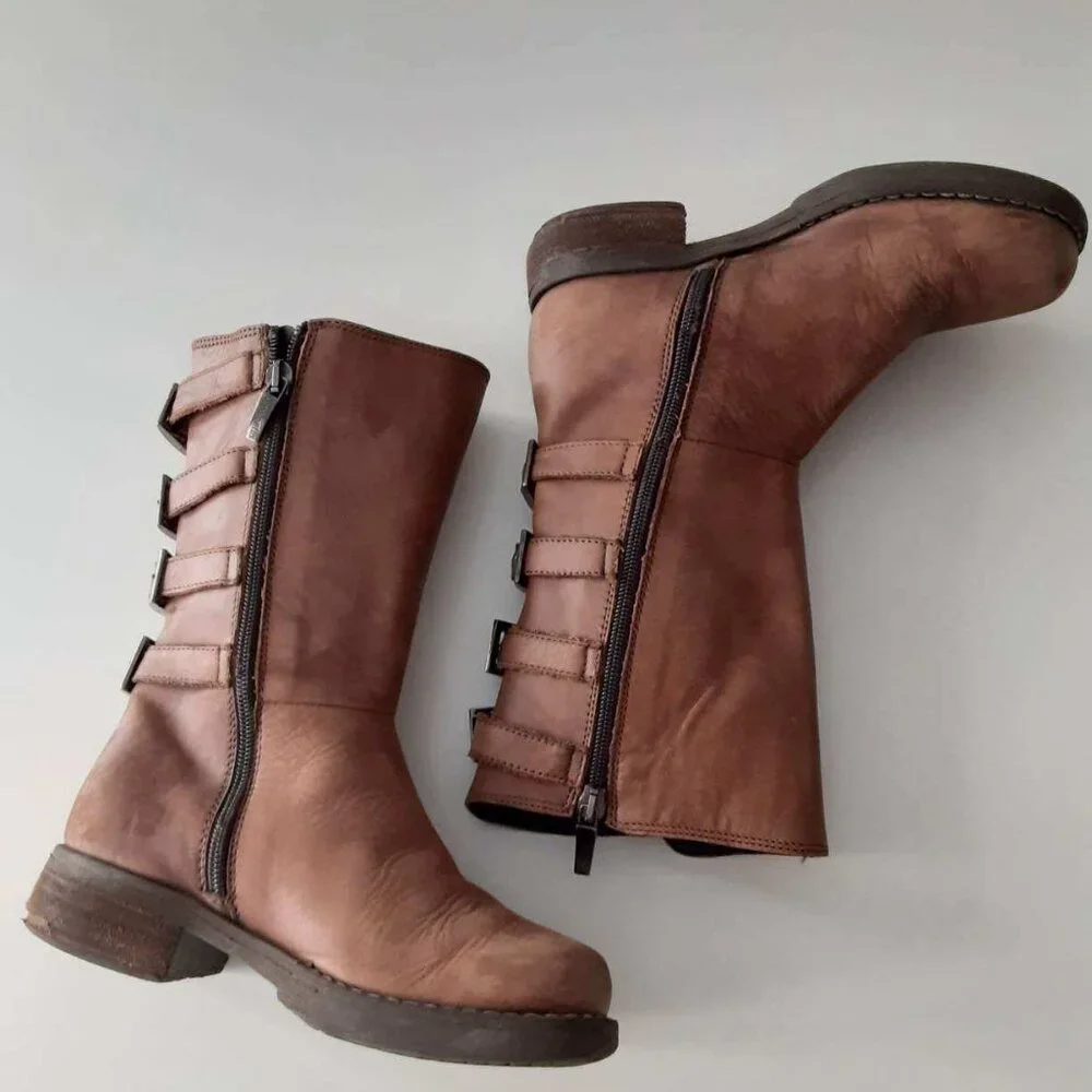 Simonetta brown leather