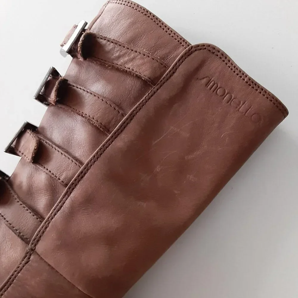 Simonetta brown leather