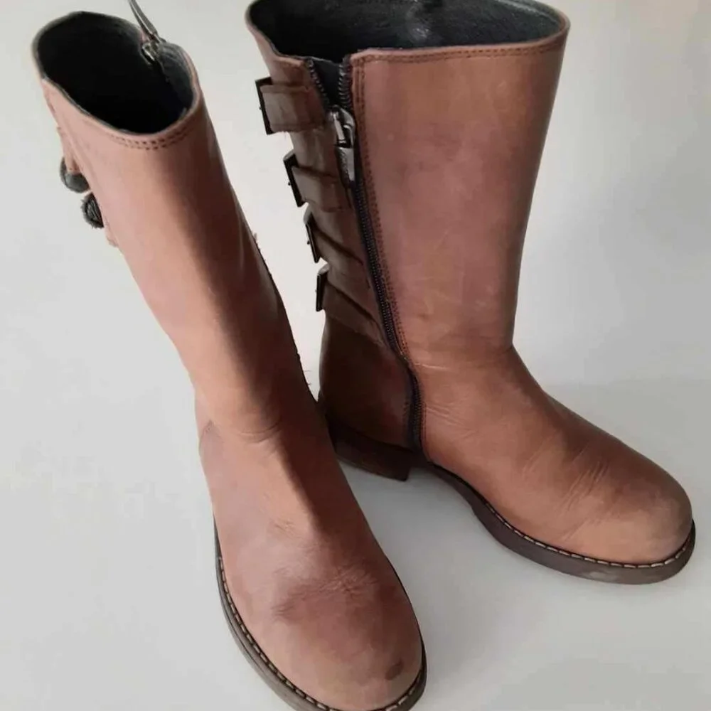 Simonetta brown leather