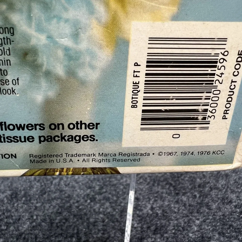 Kleenex vintage 1982