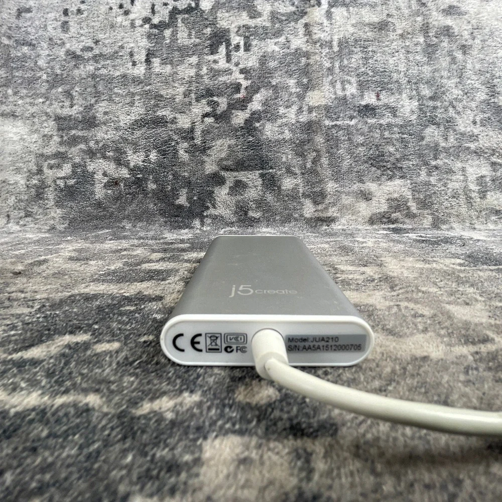j5create USB 2.0 to VGA Display Adapter JUA210 Silver Tested