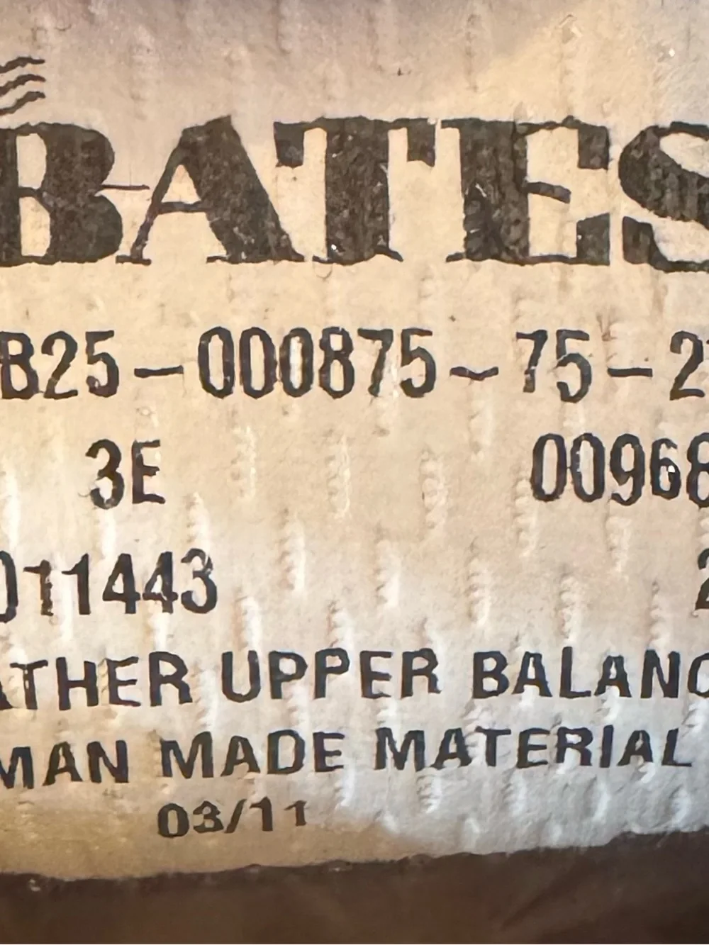 BATES Oxford Leather Shoe Uniform Footwear, Men's, Size 10 3E