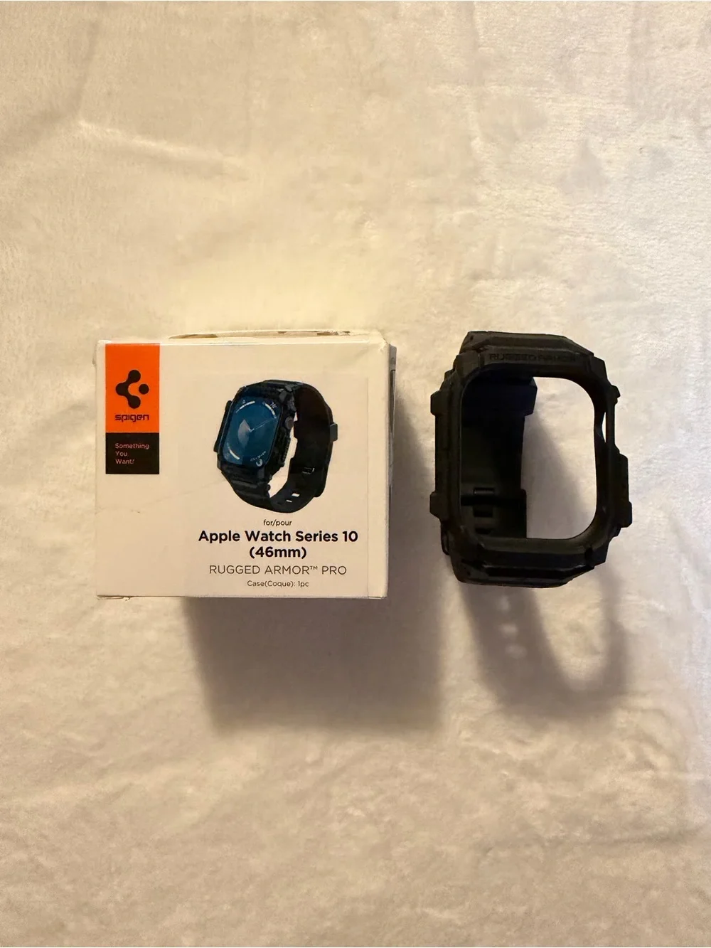 Spigen Rugged Armor Pro Apple Watch Series 11/10 Case - Black