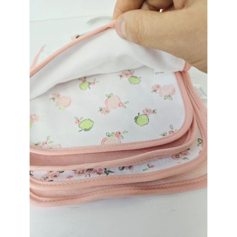 Kyle &‎ Deena Baby  Bibs 5 Pack Be Grateful apple peach NWT